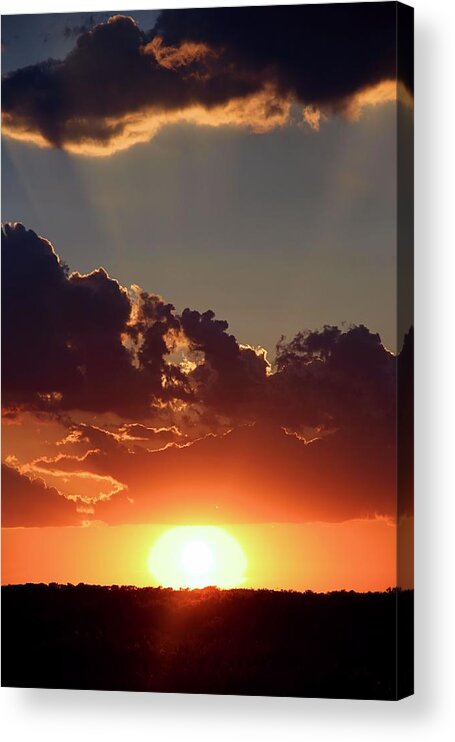Sunset Acrylic Print featuring the photograph Sunset #1 by Elizabeth Budd