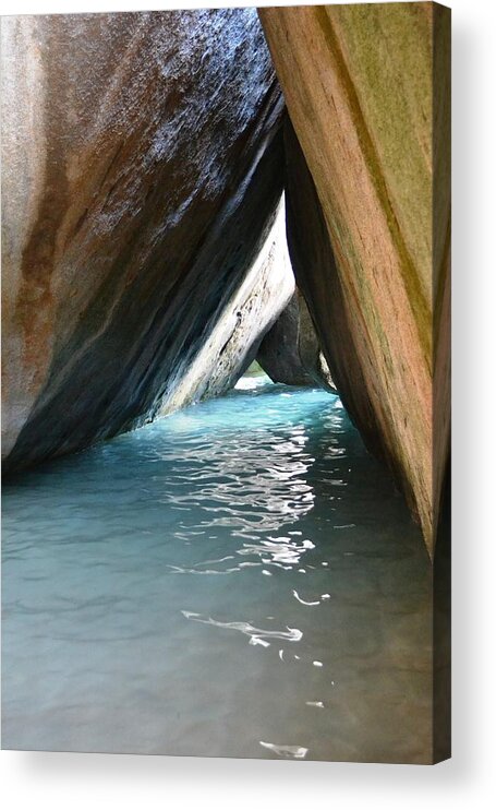 Islands Acrylic Print featuring the photograph The Baths - D #1 by Nina-Rosa Dudy