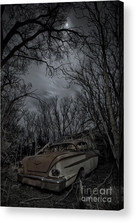 Light Painting Acrylic Print featuring the photograph The Lost American Dream #1 by Keith Kapple