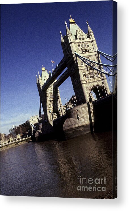 Arch Acrylic Print featuring the photograph Tower Bridge London England #1 by Ryan Fox