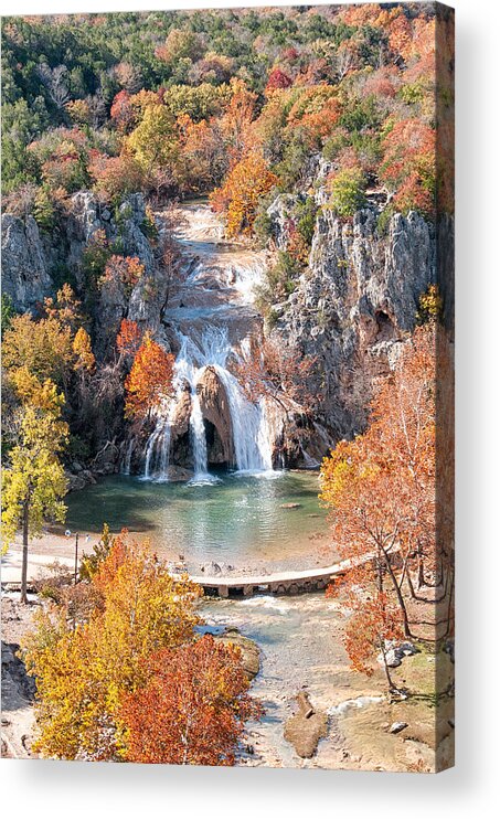 Arbuckle Mountains Acrylic Print featuring the photograph Turner Falls #1 by Victor Culpepper