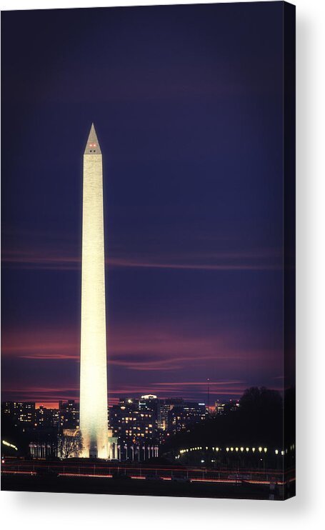 Photograph Acrylic Print featuring the photograph Washington Monument by Cindy Lark Hartman