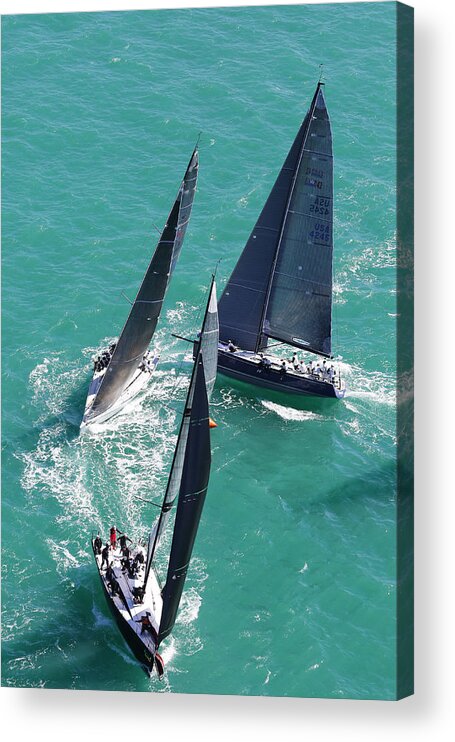 Aerial Acrylic Print featuring the photograph Aerial Key West #15 by Steven Lapkin