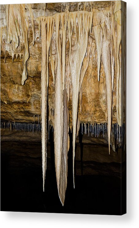 Nature Acrylic Print featuring the photograph Natural Bridge Caverns, San Antonio, Tx #17 by Millard H. Sharp