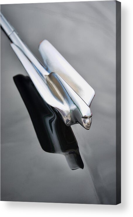 Cadillac Acrylic Print featuring the photograph 1948 Cadillac Hood Ornament by Jeanne May