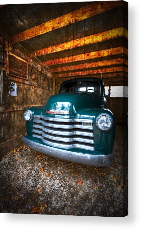 '50 Acrylic Print featuring the photograph 1950 Chevy Truck by Debra and Dave Vanderlaan