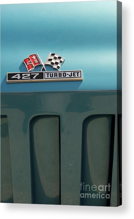 Chevrolet Acrylic Print featuring the photograph 1966 Chevrolet Corvette DSC1469 by Wingsdomain Art and Photography