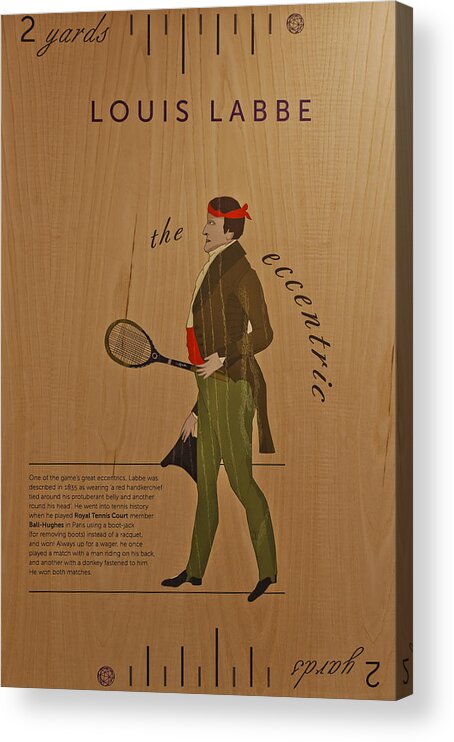 Tennis Acrylic Print featuring the photograph 19th Century Tennis Player 2 by Maj Seda