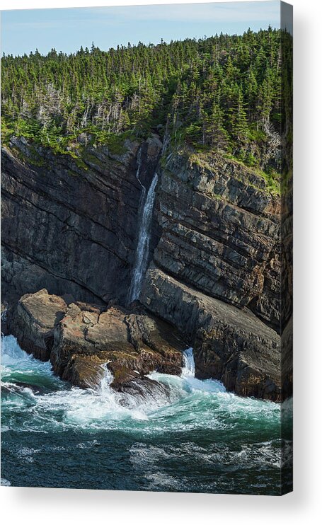 Atlantic Coast Acrylic Print featuring the photograph Coast Southeast Of Pouch Cove Killick #2 by Carl Bruemmer