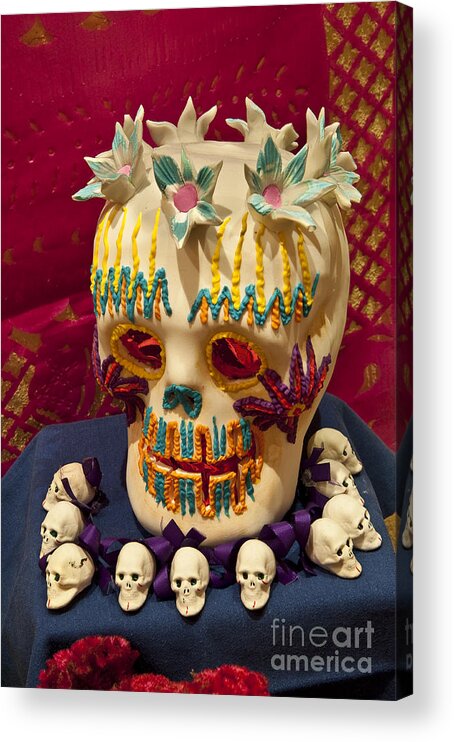 San Miguel De Allende Acrylic Print featuring the photograph Day Of The Dead Remembrance, Mexico #2 by John Shaw