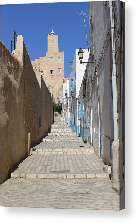 Tunisia Acrylic Print featuring the photograph Khalaf al-Fata Lighthouse #2 by Paul Fell