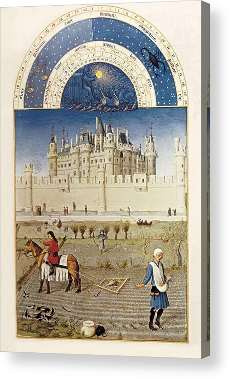 Vertical Acrylic Print featuring the photograph Limbourg, Jean Ca. 1370-1416 Limbourg #2 by Everett