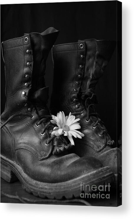 Boot Acrylic Print featuring the photograph Many Miles by Kerri Mortenson