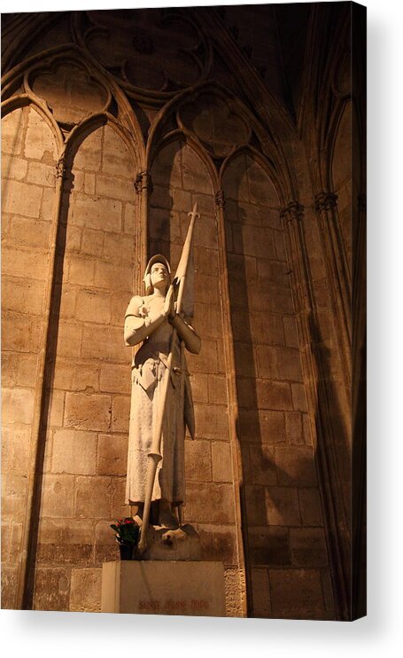 Aged Acrylic Print featuring the photograph Paris France - Notre Dame de Paris - 01137 #2 by DC Photographer