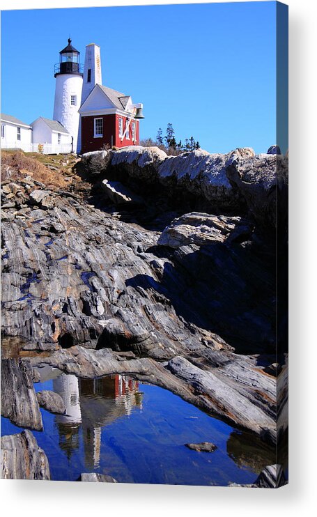 Lighthouse Acrylic Print featuring the photograph Reflections #2 by Doug Mills