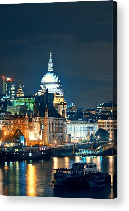 London Acrylic Print featuring the photograph St Paul's cathedral #21 by Songquan Deng