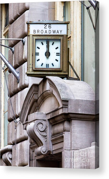 Financial Disrtict Acrylic Print featuring the photograph 26 Broadway by Jerry Fornarotto