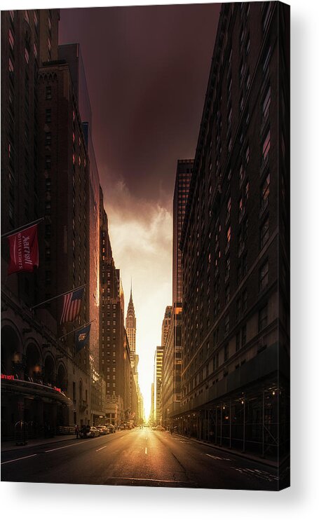 Nyc Acrylic Print featuring the photograph (+) #3 by David Mart?n Cast?n