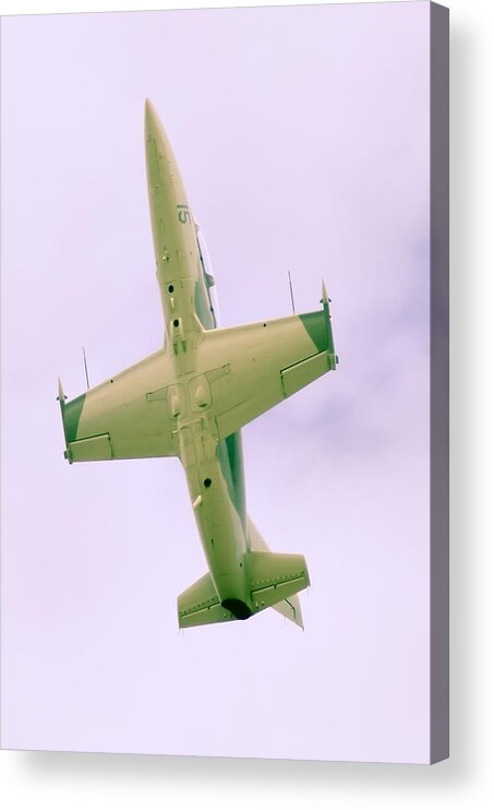 Patriotic Acrylic Print featuring the photograph Action In The Sky During An Airshow #3 by Alex Grichenko