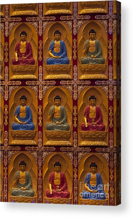 Buddha Acrylic Print featuring the photograph Vietnamese Temple #3 by Jim Corwin
