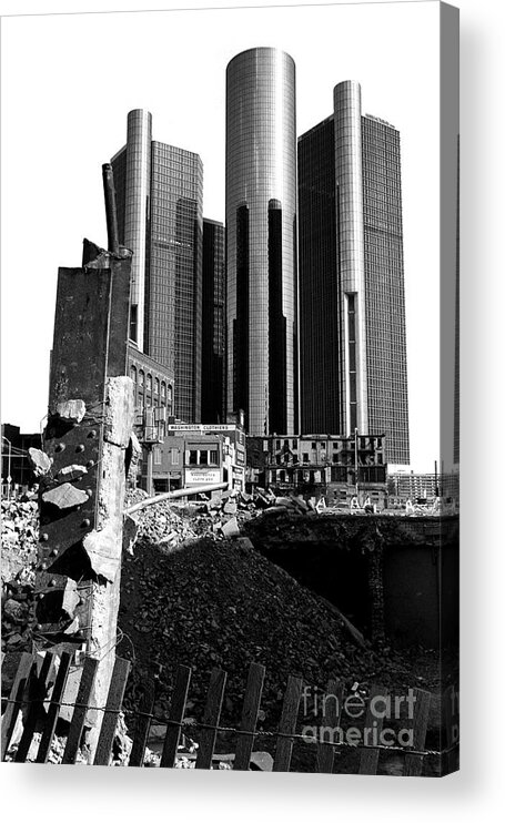 Detroit Acrylic Print featuring the photograph 35 Years Ago by Steven Dunn