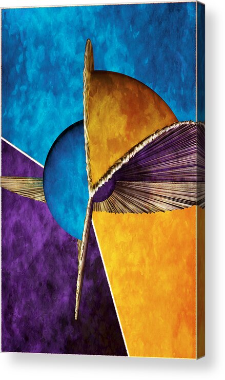 3d Acrylic Print featuring the digital art 3D Abstract 23 by Angelina Tamez