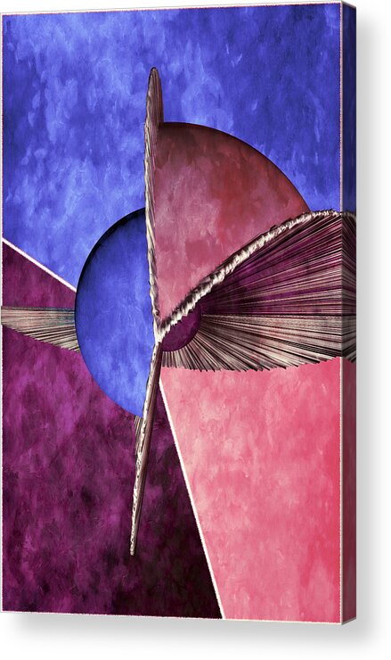 3d Acrylic Print featuring the digital art 3D Abstract 24 by Angelina Tamez