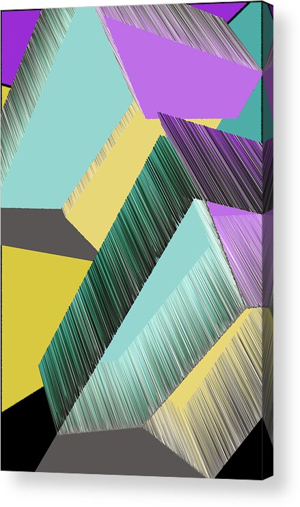 3d Acrylic Print featuring the digital art 3D Abstract 9 by Angelina Tamez