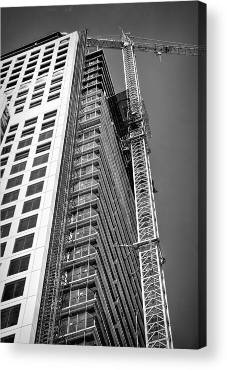 Architecture Acrylic Print featuring the photograph Construction Site #2 by Rudy Umans