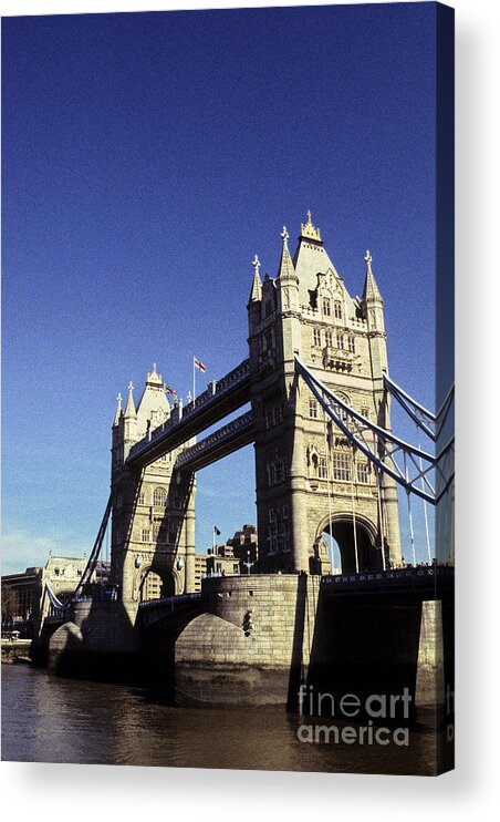 Arch Acrylic Print featuring the photograph Tower Bridge London England #4 by Ryan Fox