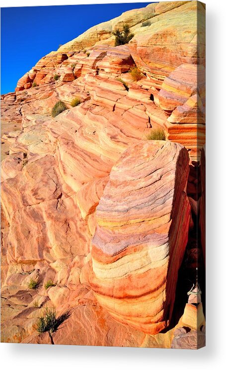 Valley Of Fire State Park Acrylic Print featuring the photograph Valley of Fire #7 by Ray Mathis