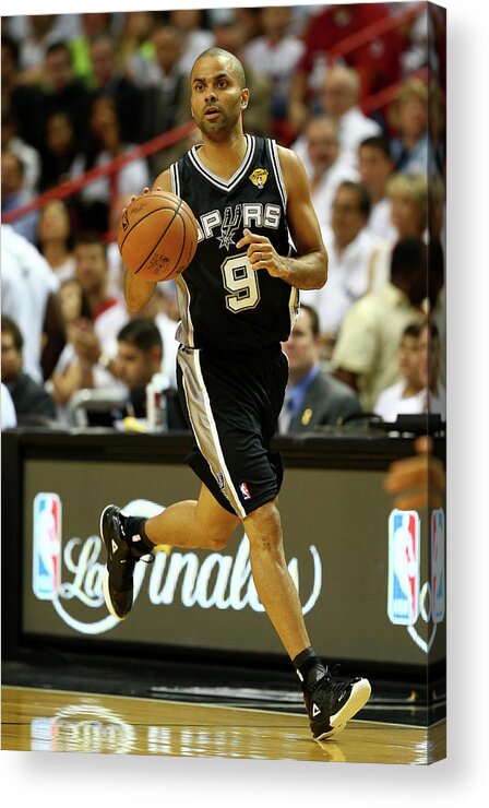 Playoffs Acrylic Print featuring the photograph 2014 Nba Finals - Game Three #5 by Andy Lyons