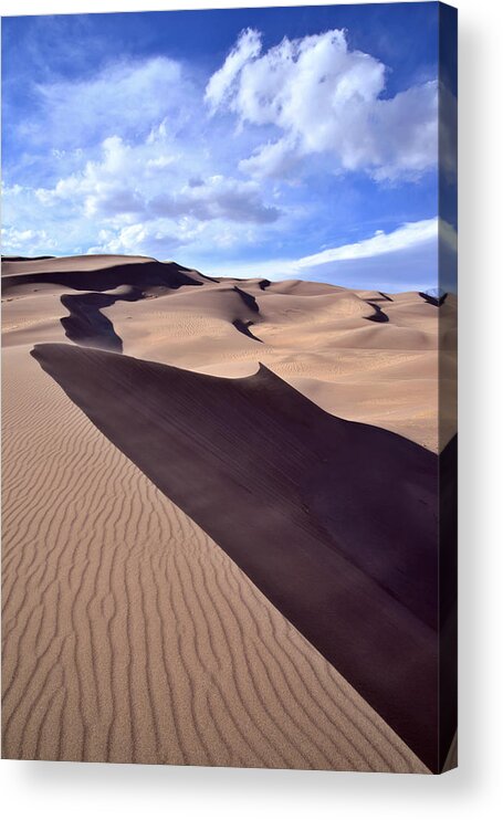 Great Sand Dunes National Park Acrylic Print featuring the photograph Great Sand Dunes #5 by Ray Mathis