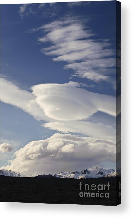 Argentina Acrylic Print featuring the photograph Lenticular Clouds #5 by John Shaw