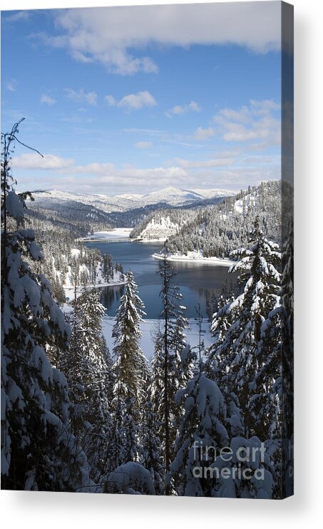 Nightvisions Acrylic Print featuring the photograph 610A Lake Coeur d'Alene by NightVisions