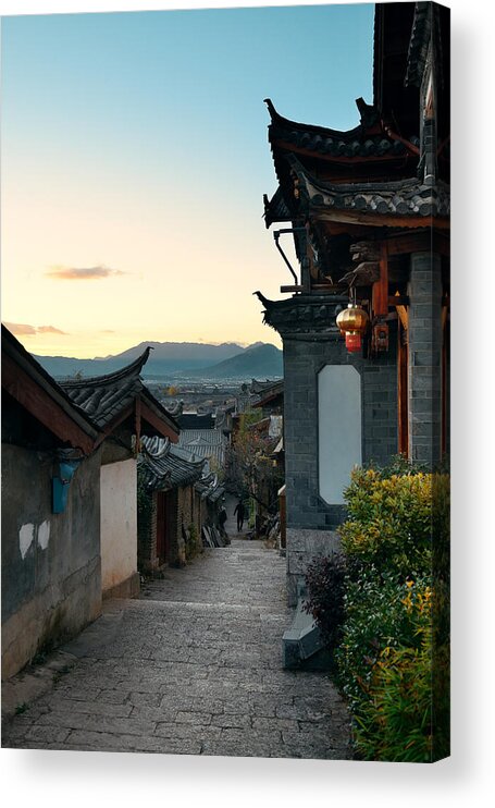 China Acrylic Print featuring the photograph Old street #7 by Songquan Deng