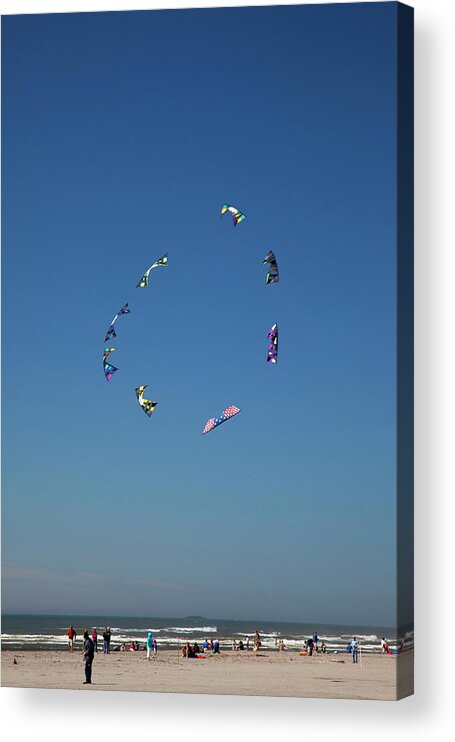 Beach Acrylic Print featuring the photograph Wa, Long Beach, International Kite #7 by Jamie and Judy Wild