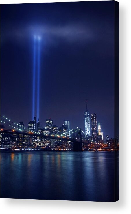 New York Acrylic Print featuring the photograph 9/11 by Mayumi Yoshimaru