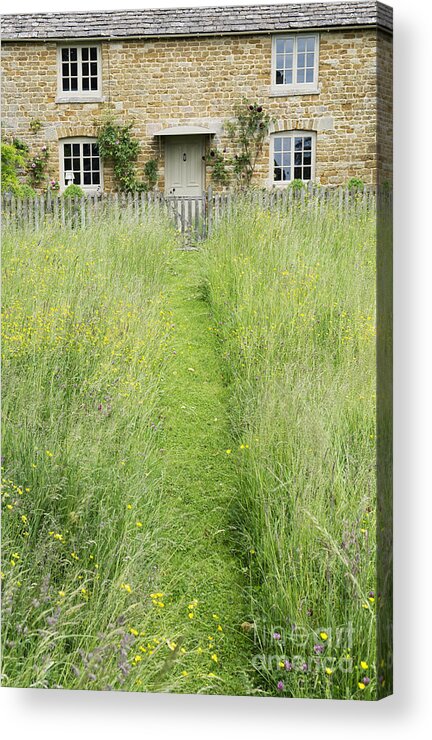 Cottage Acrylic Print featuring the photograph A Pathway Home by Tim Gainey