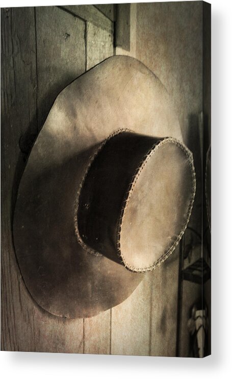 Hat Acrylic Print featuring the photograph A Place to Hang Your Hat by Jeff Mize
