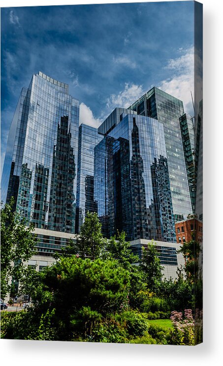 2014 Acrylic Print featuring the photograph A Reflection of Boston by Alan Marlowe