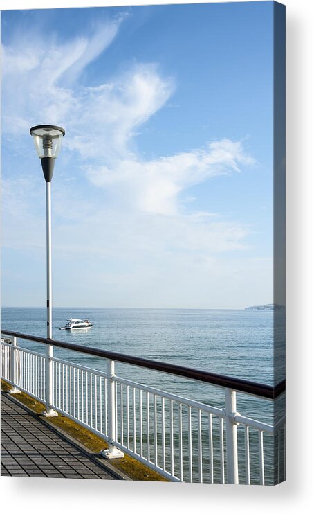 Activity Acrylic Print featuring the photograph a View from Pier by Svetlana Sewell
