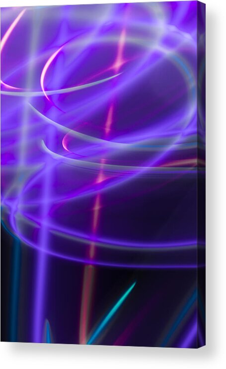 Photographic Light Painting Acrylic Print featuring the photograph Abstract 41 by Steve DaPonte