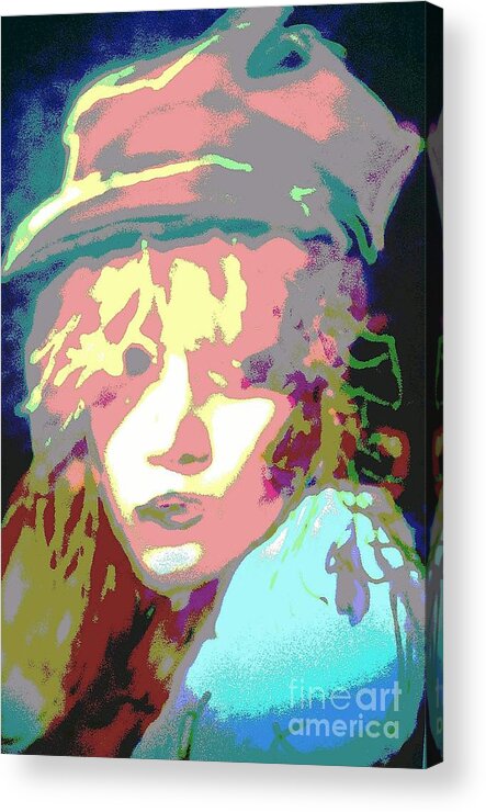 Rebel Acrylic Print featuring the mixed media Age Of Aquarius by Jacqueline McReynolds