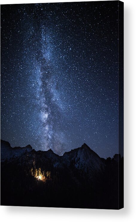 Scenics Acrylic Print featuring the photograph Alabama Hills At Night by Mos-photography