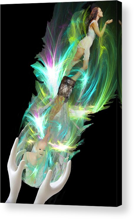 Baby Acrylic Print featuring the digital art Alchemy by Lisa Yount