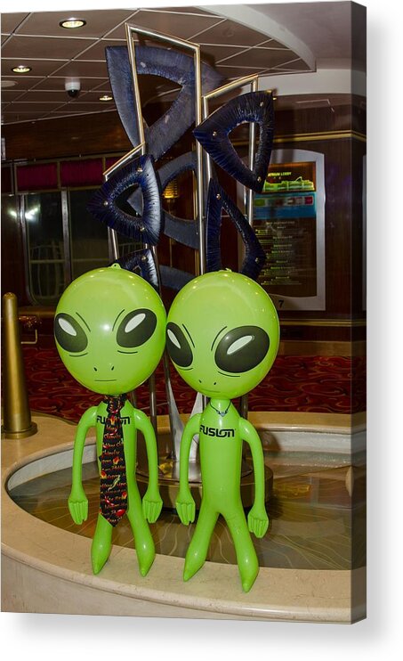 Aliens Acrylic Print featuring the photograph Aliens and Whatamacallit by Richard Henne