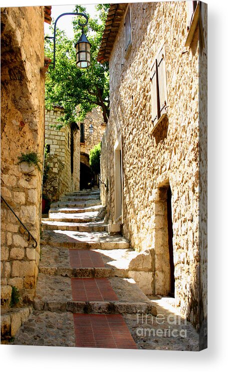 Eze Acrylic Print featuring the photograph Alley In Eze, France by Holly C. Freeman