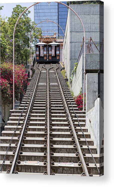 Buildings Acrylic Print featuring the photograph Angel's Flight by Jim Moss