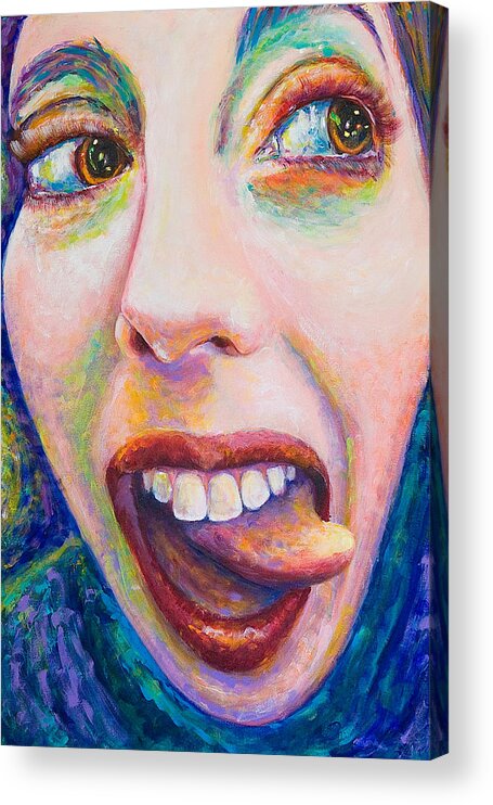 Acrylic Acrylic Print featuring the painting Annie by Robert FERD Frank